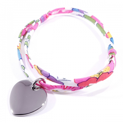 bracelet liberty fleurs fuchsia