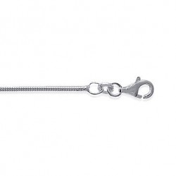 Bracelet maille serpentine en argent 18 cm 1.2 mm