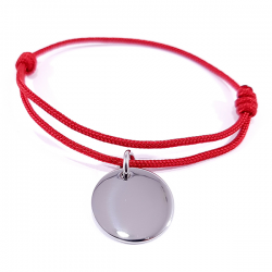 bracelet à personnaliser cordon rouge
