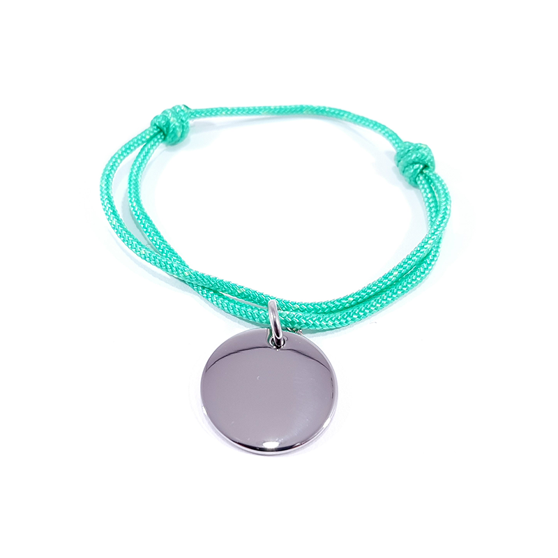 bracelet en cordon vert menthe glacée bracelet en cordon vert menthe glacée