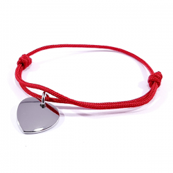 bracelet cordon personnalisé rouge