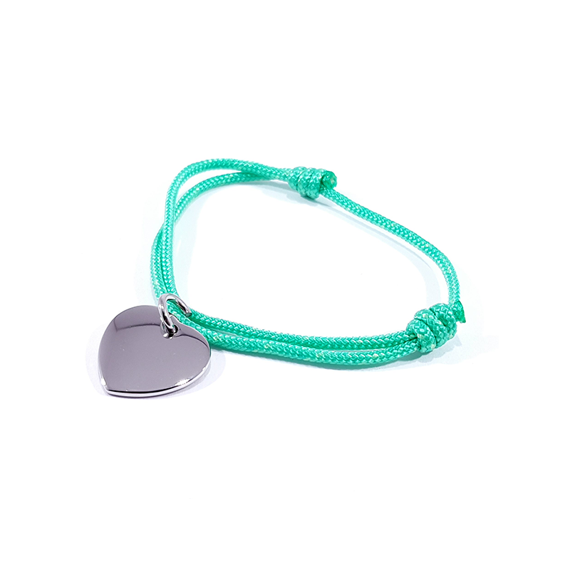 bracelet nœuds coulissants vert menthe bracelet nœuds coulissants vert menthe