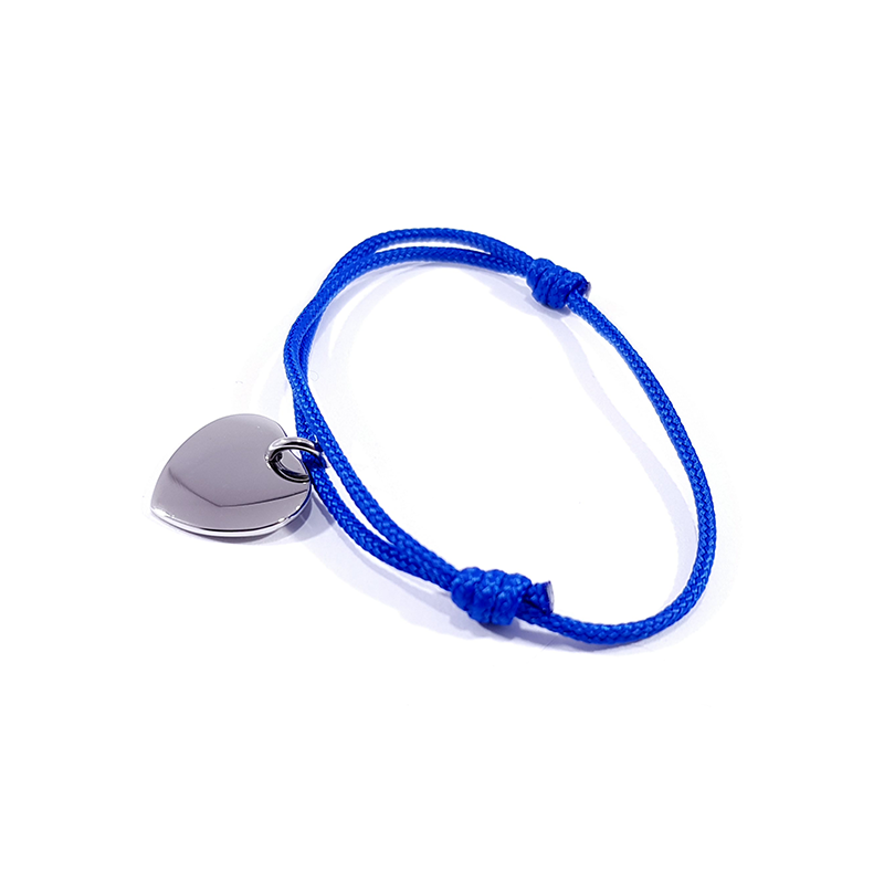 Bracelet cordon bleu foncé ajustable Bracelet cordon bleu foncé ajustable