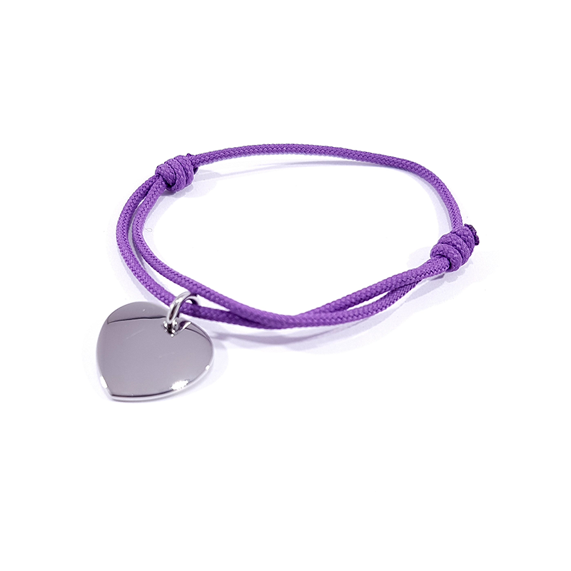 bracelet cordon couleur lilas mauve bracelet cordon couleur lilas mauve