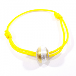 bracelet murano jaune