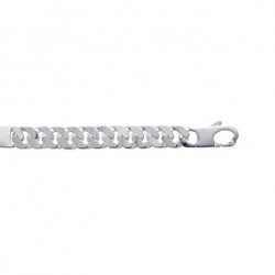 Gourmette identité argent maille gourmette en argent longueur  22cm  largeur 10mm