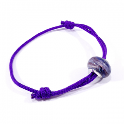 bracelet murano violet zébré