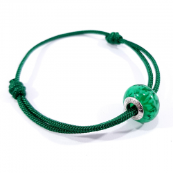 Bracelet cordon vert herbe...
