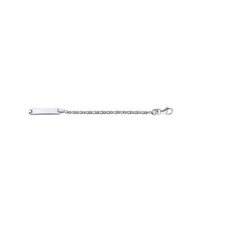 Gourmette identité maille alternée en argent 925 1.8 mm