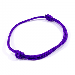 bracelet cordon violet