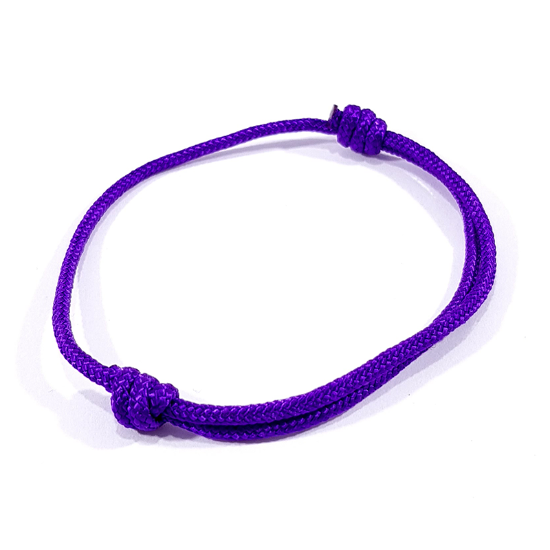 bracelet cordon violet