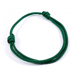 bracelet cordon vert herbe