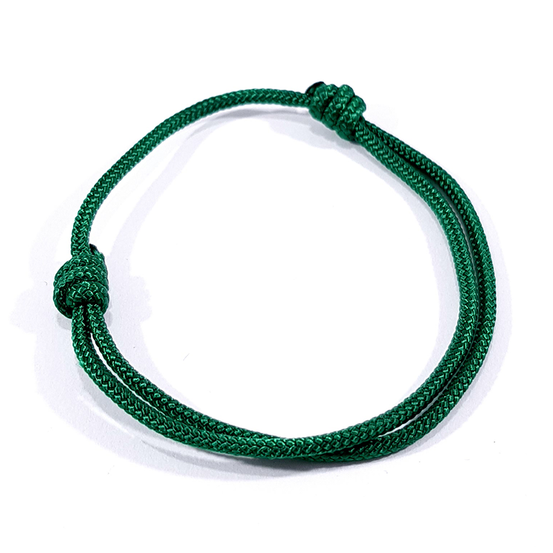 bracelet cordon vert herbe