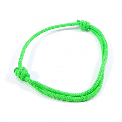 bracelet cordon vert néon
