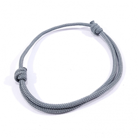 bracelet cordon gris