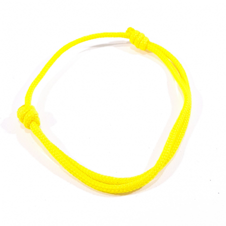 bracelet cordon jaune