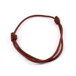 bracelet cordon marron