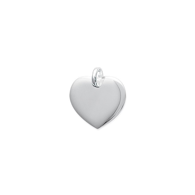 pendentif coeur en argent massif