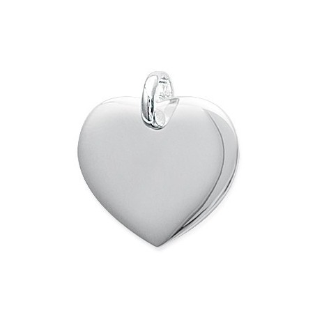 pendentif coeur en argent massif