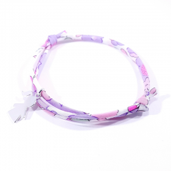 bracelet liberty rose et personnage argent