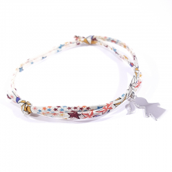 bracelet liberty motifs étoilés et pendant argent