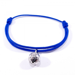 bracelet cordon bleu ballon de football