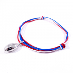 bracelet bleu blanc rouge et ballon de rugby