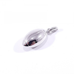 pendentif argent rugby