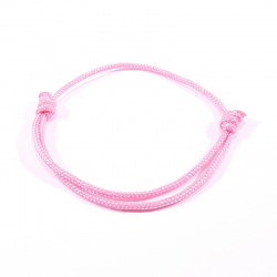 bracelet cordon simple rose