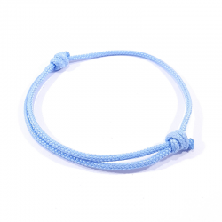 bracelet cordon bleu pastel