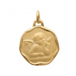 Médaille ange penseur en plaqué or