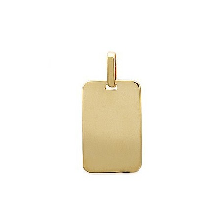 Pendentif rectangle grand modèle Plaqué Or