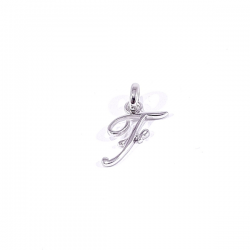 pendentif argent lettre anglaise F