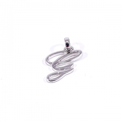 pendentif argent lettre anglaise G