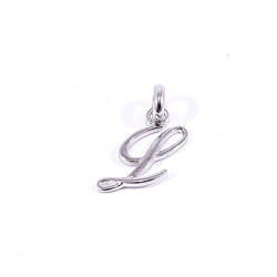 pendentif argent lettre anglaise L