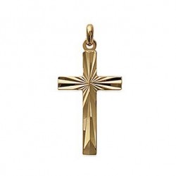 Croix grand modèle ciselée Plaqué or