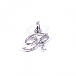 pendentif argent lettre anglaise R