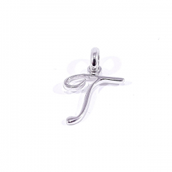 pendentif argent lettre anglaise T