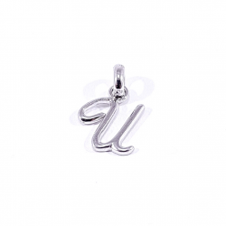 pendentif argent lettre anglaise U