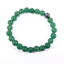 bracelet perles en pierre naturelle d'aventurine verte