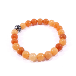 bracelet pierre naturelle orange