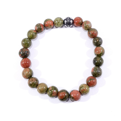 bracelet  en unakite