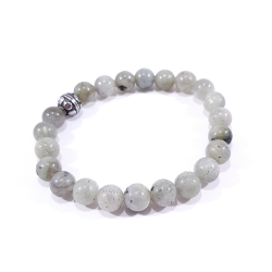 bracelet en labradorite grise