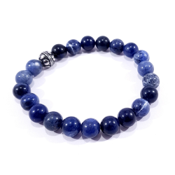 bracelet en pierre bleue