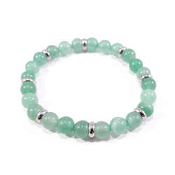 bracelet en pierre naturelle de quartz vert