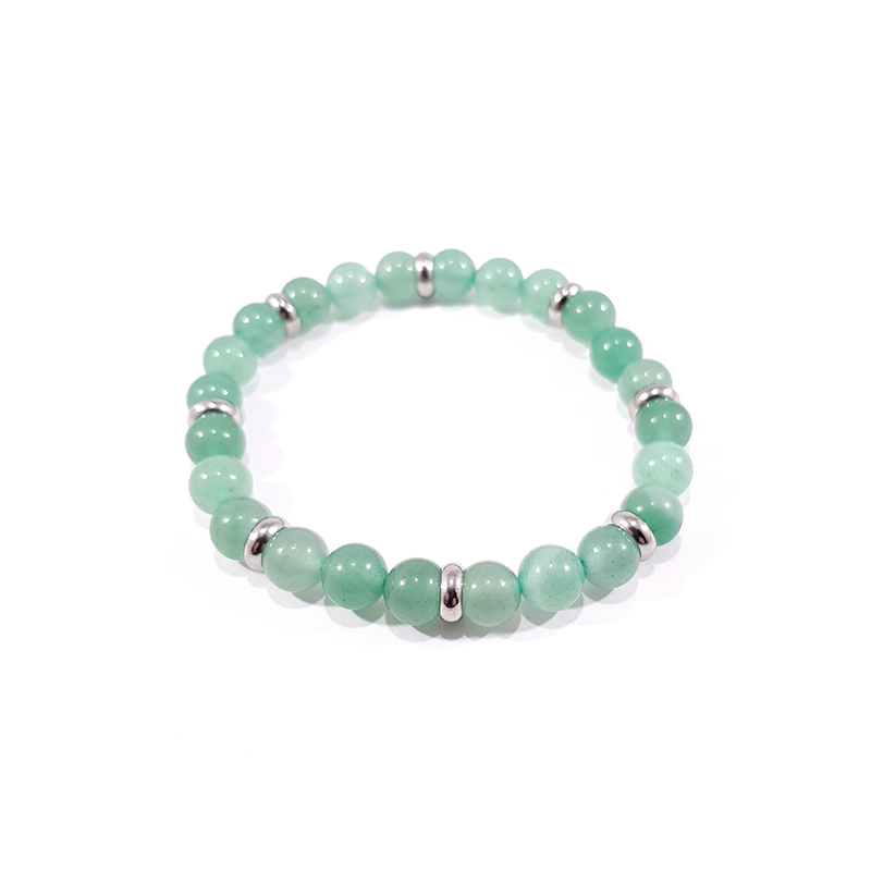 bracelet en pierre naturelle de quartz vert