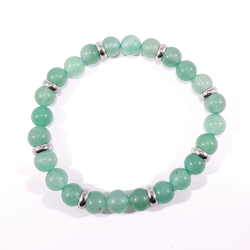 bracelet en pierre verte