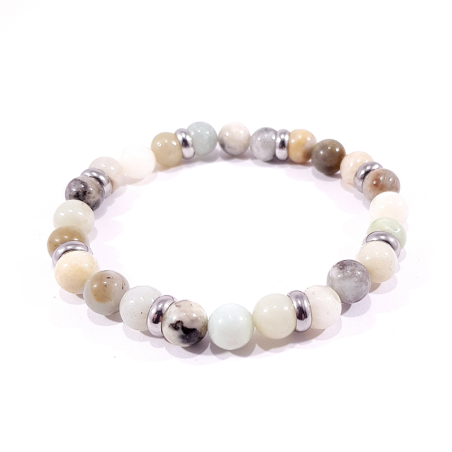 bracelet en pierre naturelle d'amazonite