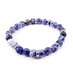 bracelet pierre naturelle bleu