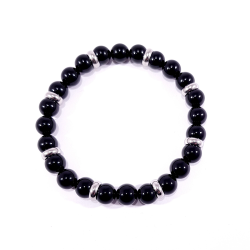 bracelet agate noire